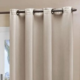 Cortina Blackout Tecido 2,00m X1,80m Bloqueia 100% da Luz - Bege - 3