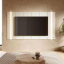 Ver mais imagens de Painel para TV até 75 Polegadas com LED 100% MDF Multimóveis Crcol-PTV025 Off White