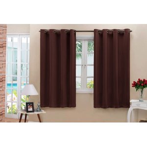 Cortina Blackout em Tecido Prime 2,00 M x 1,30 M - Tabaco
