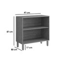Ver imagem 3 de Kit Modulado Mgm 5 Peças Divina C5p180 Cinamomo/titanium