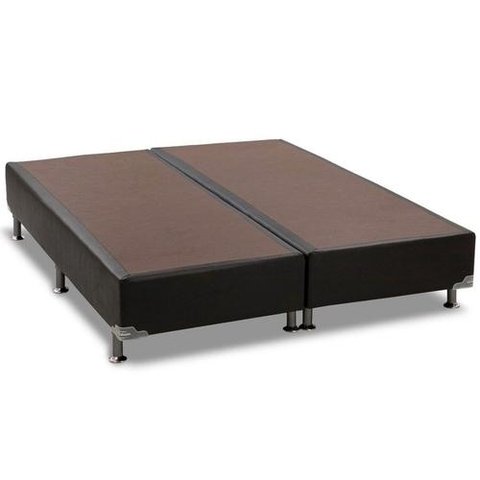 Base Cama Box Ortobom Queen Corino Preto 158x198x20