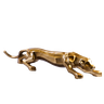 Escultura Estátua Decorativa Pantera Ataque Gigante 55cm:dourado - 1