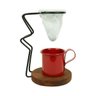 Kit Coador de Café Individual + Caneca Vermelha - Degusto Arte - 1