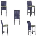 Ver imagem 5 de Mesa Bistrô e 2 Banquetas Roma Preta Corda Náutica Estofado 5 Trama Original