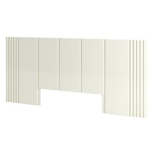 Cabeceira de Madeira para Cama Box Casal 270cm 100% MDF TW184 Off White - Dalla Costa