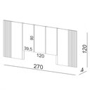 Ver imagem 4 de Cabeceira de Madeira para Cama Box Casal 270cm 100% MDF TW184 Off White - Dalla Costa