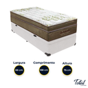 Ver imagem 3 de Cama Box Baú Solteiro Branco e Colchão Gold Ultragel Molas Ensacadas Ortobom