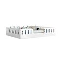 Ver imagem 1 de Cama Infantil Com Colchão Casal Montessoriana Helo - Branco Incluso Luminária - Cor: Branco
