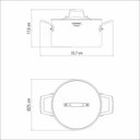 Ver imagem 4 de Caçarola Tramontina Grano Funda em Aço Inox Corpo Triplo com Tampa e Alças 24 Cm 5,8 L Tramontina