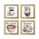 Ver imagem 1 de Quadro Café Expresso 2 Titulos Moldura Marfim Listrado