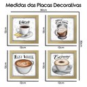 Ver imagem 3 de Quadro Café Expresso 2 Titulos Moldura Marfim Listrado