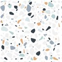 Ver imagem 2 de Papel de Parede Adesivo Granilite Colorido e Branco - 3,5m