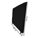 Ver imagem 2 de Cabeceira Estofada Topázio 160 cm Para Cama Box Quarto Queen Size Luxo MV Estofados Suede Preto