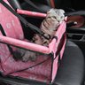 Assento Cadeirinha Lorben para Carro Transporte Pet Cachorro Cães Gatos Rosa - 7