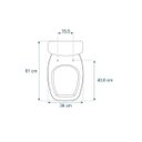 Ver imagem 3 de Assento Sanitário Poliéster Like Branco - Celite