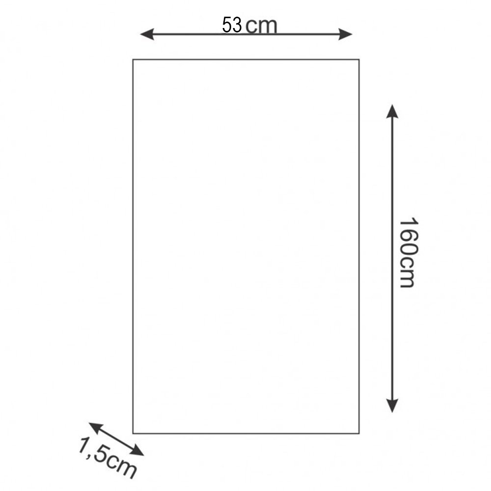 Tampo Tampão Mdp 15 Mm Mobília Decor para Balcão de 160 Cm Branco - 6