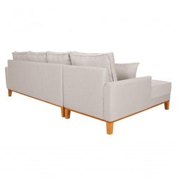 Sofá Living 4 Lugares Beny com Chaise Lado Esquerdo Linho Império Cru 184 - 3