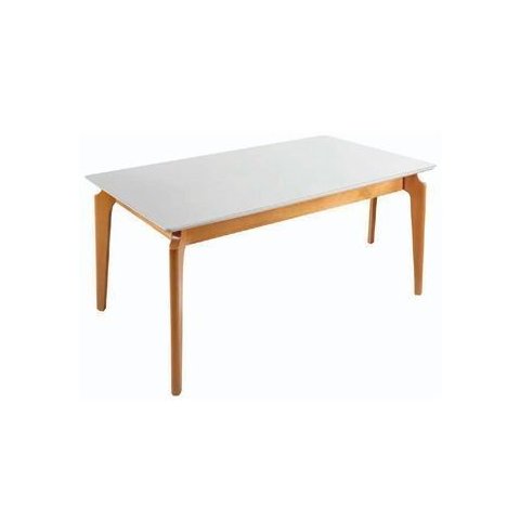 Mesa de Jantar com Vidro 1,80m X 0,90m - Coralle - Gold Salas