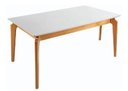 Ver imagem 1 de Mesa de Jantar com Vidro 1,80m X 0,90m - Coralle - Gold Salas