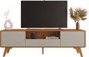 Ver imagem 1 de Rack Sinus 180 - Mv - Rei de Casa Off White/naturale