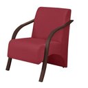 Ver imagem 1 de Poltrona Bordô Vênus Suede Bordô