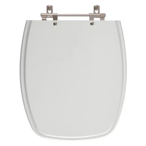 Assento Sanitário Poliester Laguna Cinza para vaso Hervy