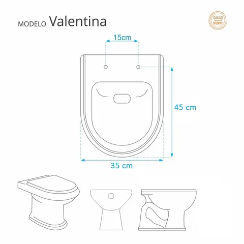 Assento Sanitário Valentina Cinza Plus para vaso Hervy