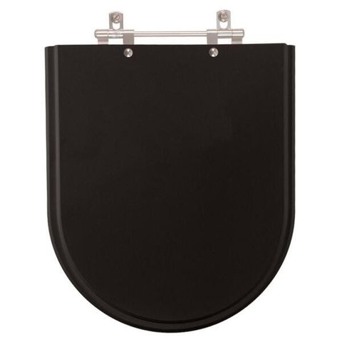 Assento Sanitário Nuova Ébano (Preto) para vaso Deca