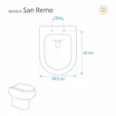 Ver imagem 2 de Assento Sanitário San Remo Cinza Plus para vaso Hervy