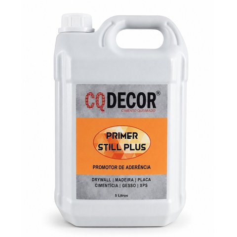 Primer Still Plus Cq Decor 5L Promotor Aderência para Drywall Gesso e Placa Cimentícia
