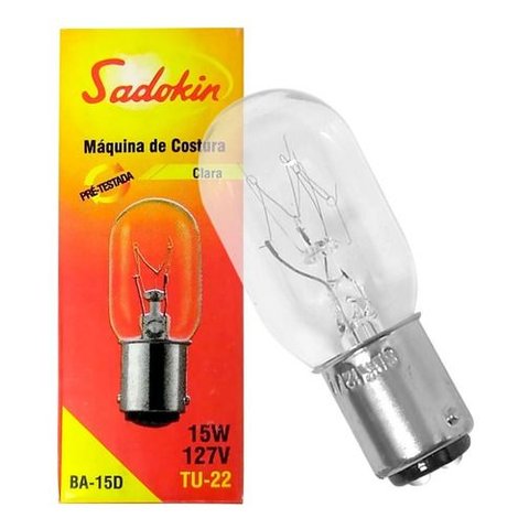 Lâmpadas para Máquina de Costura 15w 127v Ba-15d Baioneta