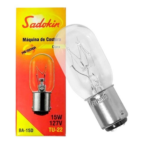 Lâmpadas Para Máquina De Costura 15W 127V BA-15D Baioneta