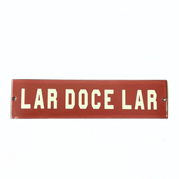 Placa Decorativa Esmaltada - Lar Doce Lar - Casa Toco - 1
