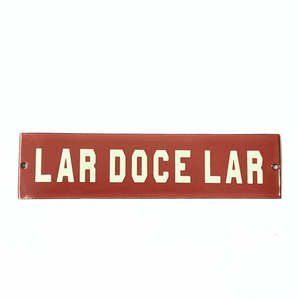 Placa Decorativa Esmaltada - Lar Doce Lar - Casa Toco