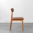 Ver imagem 7 de Conjunto Mesa de Jantar Square Laminada Tripé Redonda Natural - 88cm + 2 Cadeiras Nord Encosto Madei