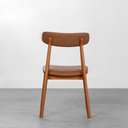 Ver mais imagens de Conjunto Mesa de Jantar Square Laminada Tripé Redonda Natural - 88cm + 2 Cadeiras Nord Encosto Madei