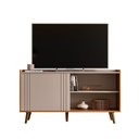 Ver imagem 2 de Rack Bancada para TV Austin 60 Polegadas MDP MDF 1 Porta Grigio Fosco Canela Möbler