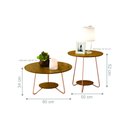 Ver imagem 2 de Conjunto de Mesa Centro e Lateral Back Freijo