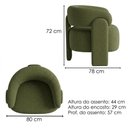 Ver imagem 3 de Poltrona Decorativa Lume Pes Madeira Linho Color Trend Tca 307 Moll