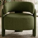 Ver imagem 2 de Poltrona Decorativa Lume Pes Madeira Linho Color Trend Tca 307 Moll