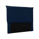 Ver imagem 1 de Cabeceira Solteiro 90cm Luna Suede Azul Marinho - Lucadi Home