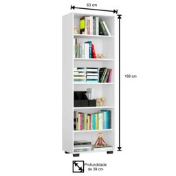 Livreiro Móveis Leão Office - 3