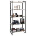 Ver imagem 1 de Estante Livreiro Prisma Estilo Industrial 80cm 5 Prateleiras Snow - Mpozenato