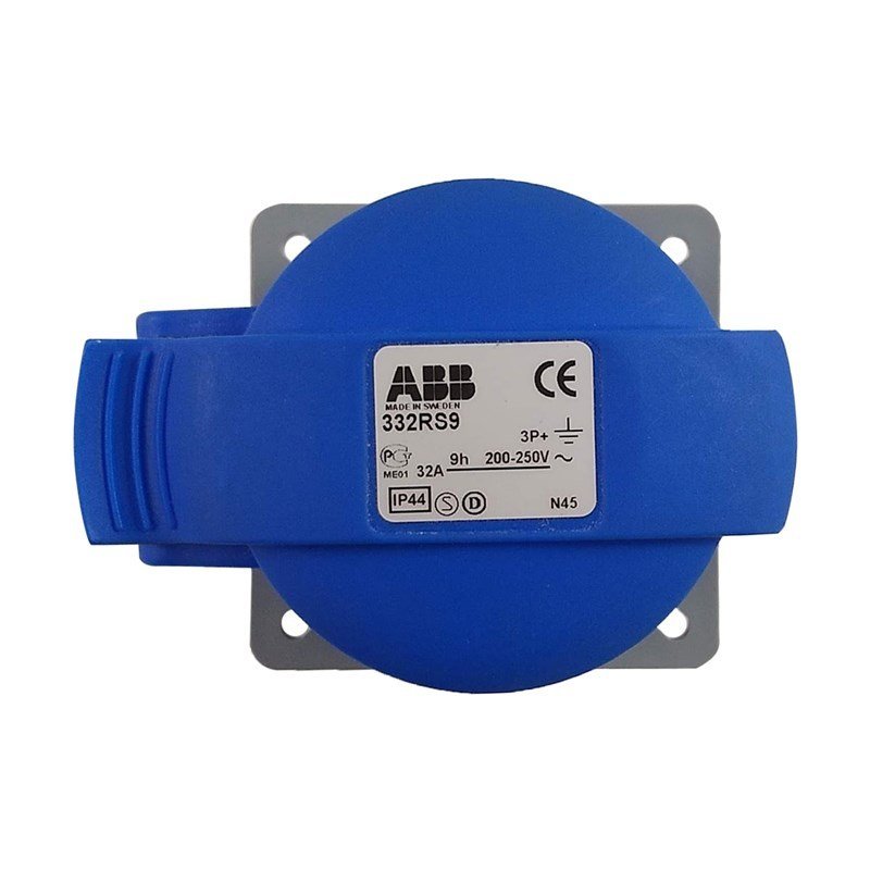 Tomada de Embutir | Azul 3p+e 32a | 332rs9 | Abb - 2