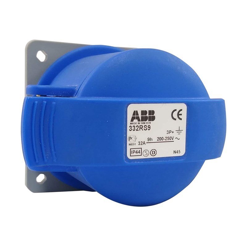 Tomada de Embutir | Azul 3p+e 32a | 332rs9 | Abb