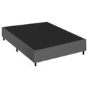 Ver imagem 3 de Base Box Casal Suede Cinza 38x138x188