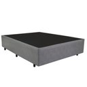 Ver imagem 1 de Base Box Casal Suede Cinza 38x138x188