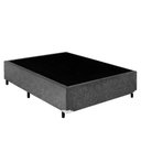 Ver imagem 2 de Base Box Casal Suede Cinza 38x138x188