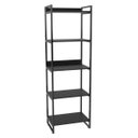 Ver imagem 5 de Estante Livreiro Prisma Estilo Industrial 60cm 5 Prateleiras Preto Onix - Mpozenato