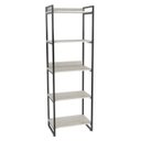Ver imagem 5 de Estante Livreiro Prisma Estilo Industrial 60cm 5 Prateleiras Snow - Mpozenato